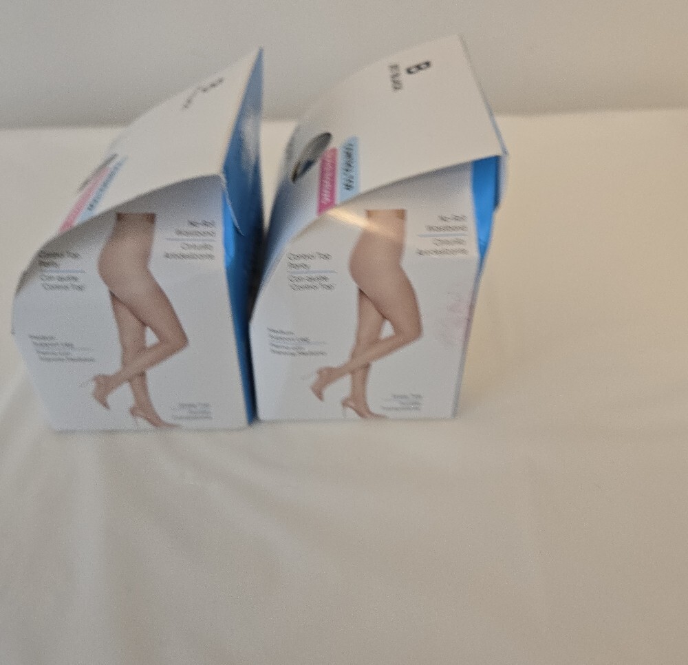 2‑Pack L’eggs Sheer Energy Tights • Jet Black • Size B • Medium Support - Picture 5 of 6
